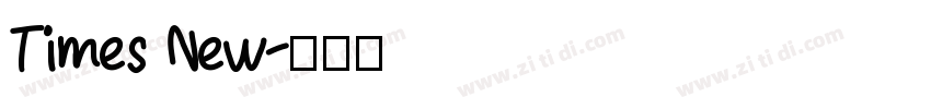 Times New字体转换